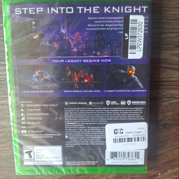 Gotham Knights - Xbox Series X Game New without tag - Picture 2 of 2
